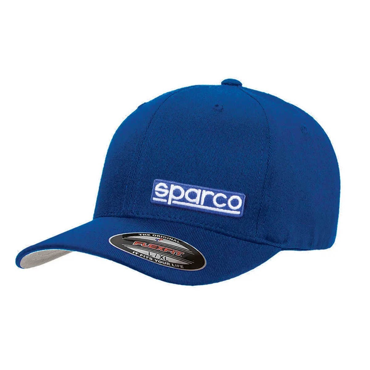 Cappellino da baseball Sparco Flexfit Original con fascia elastica Azzurro