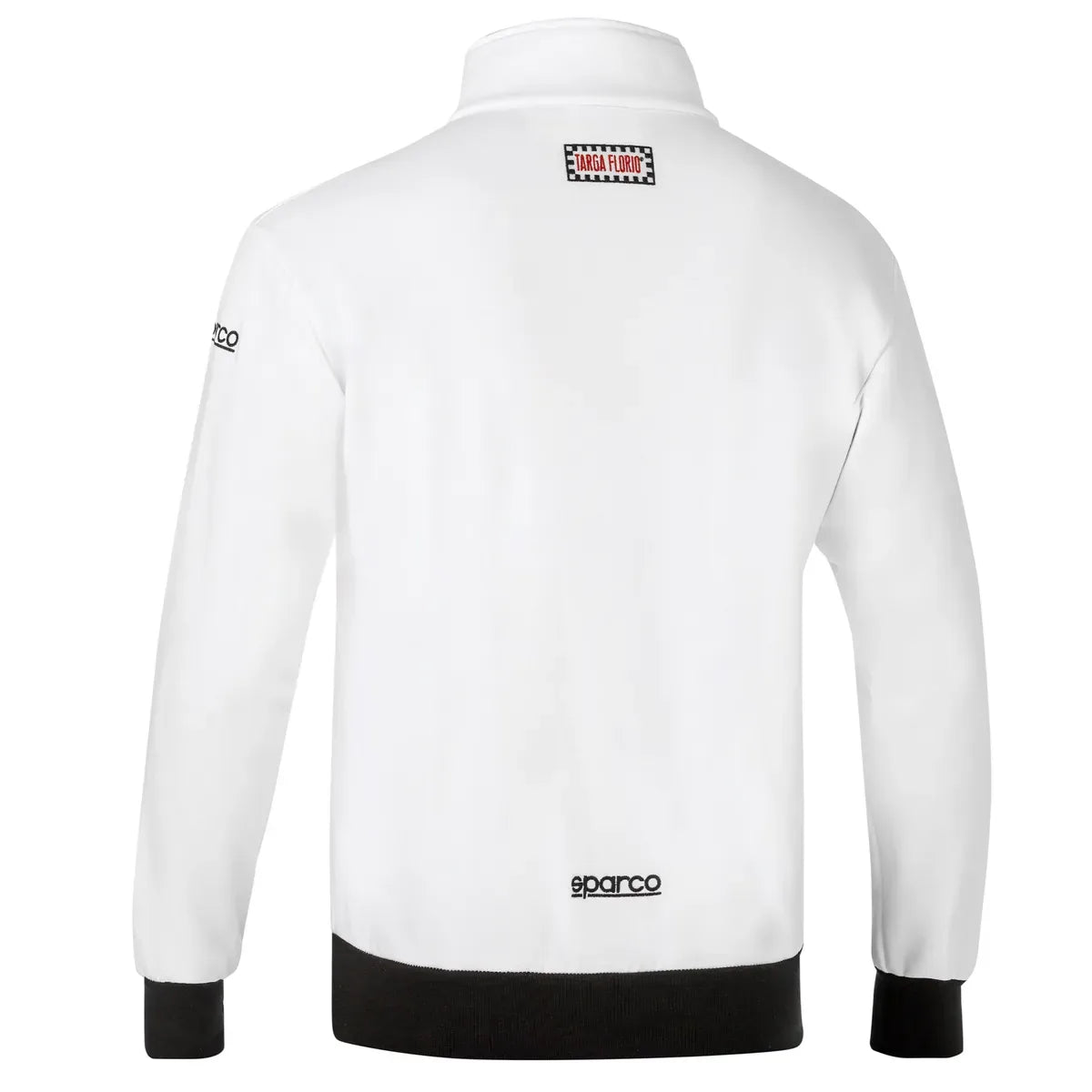 Felpa Sparco Targa Florio #F2 con zip intera Bianco – vista 2