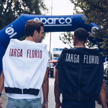 Felpa Sparco Targa Florio #F2 con zip intera Bianco – vista 6