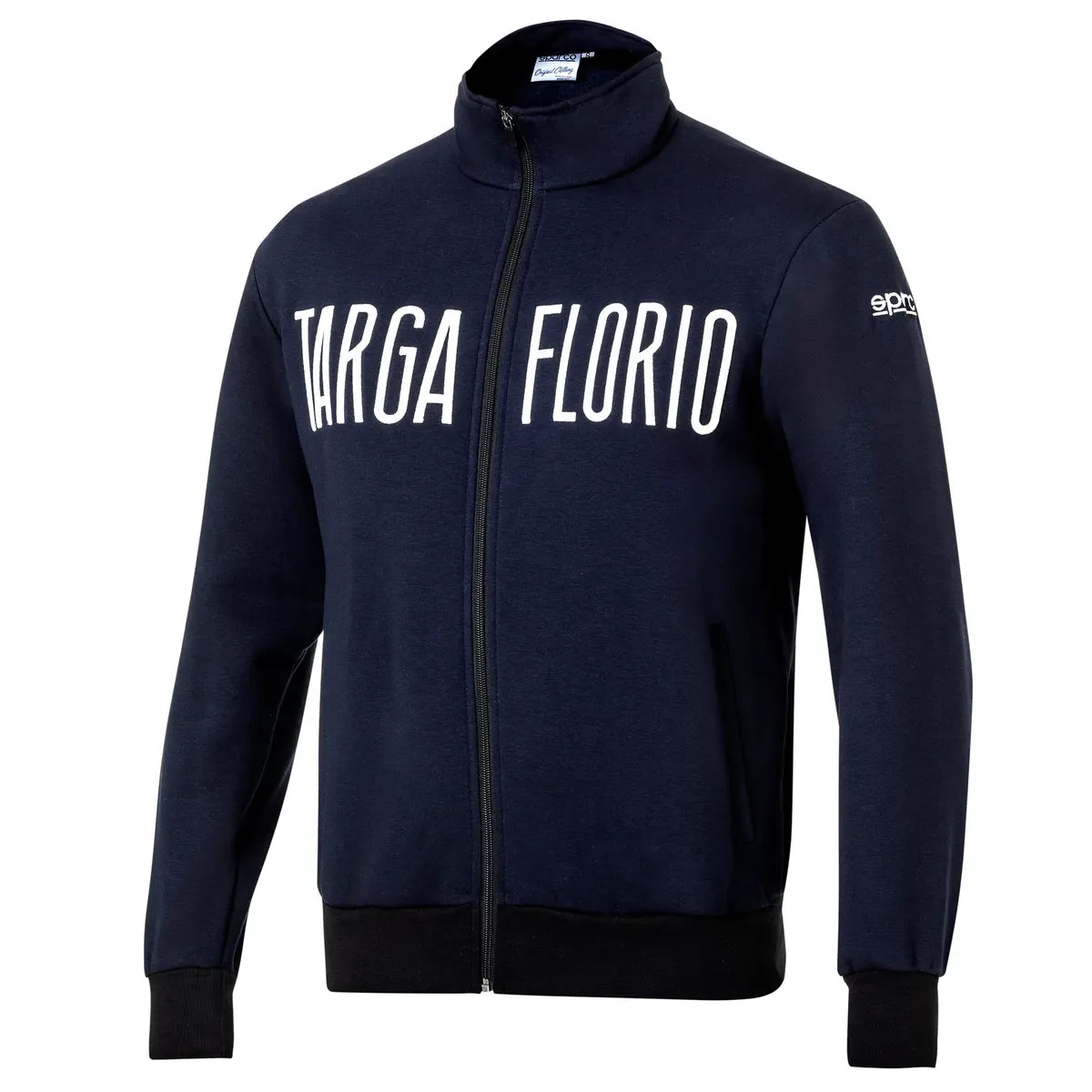 Felpa Sparco Targa Florio #F2 con zip intera Blu Marine