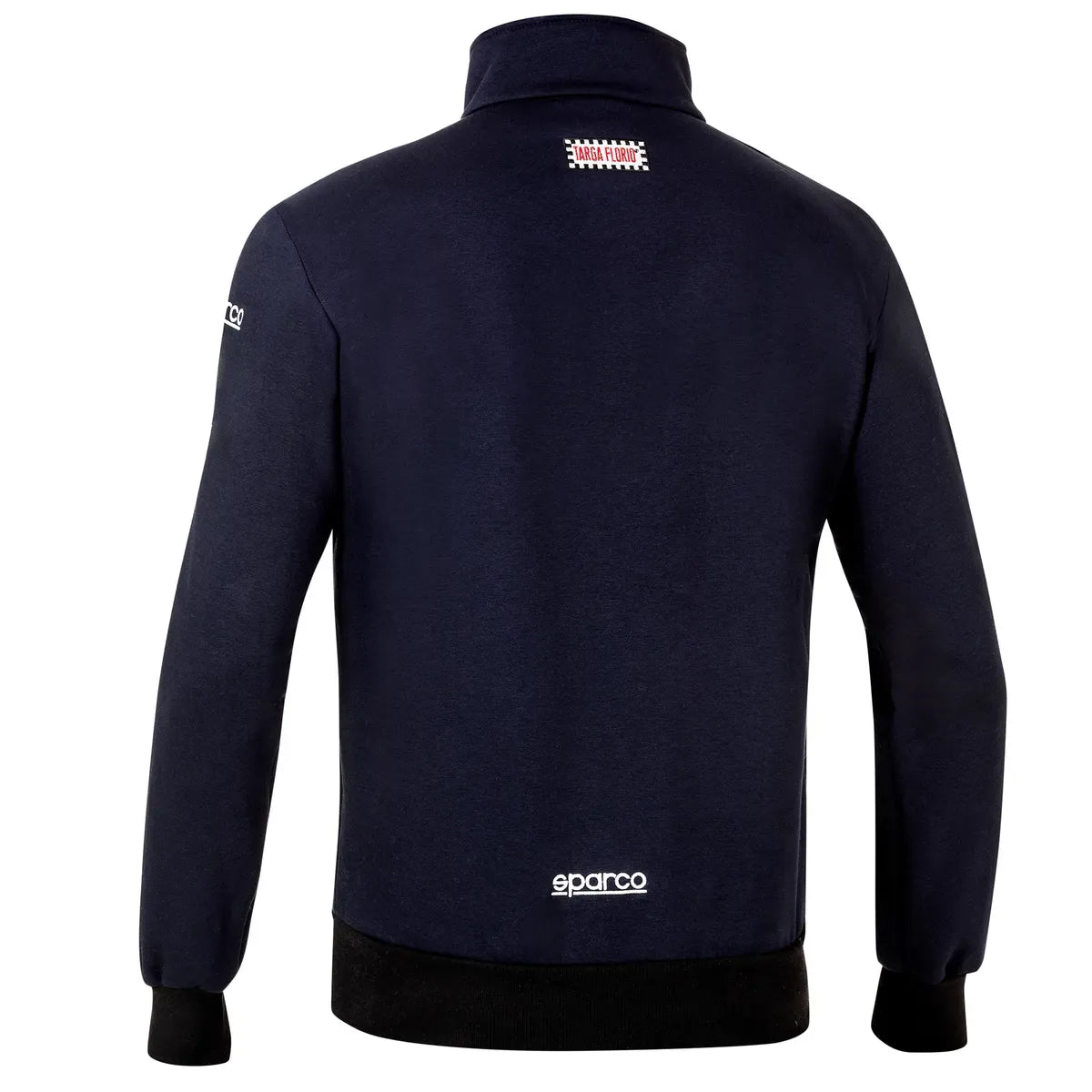 Felpa Sparco Targa Florio #F2 con zip intera Blu Marine – vista 2