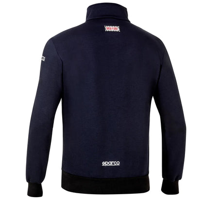 Felpa Sparco Targa Florio #F2 con zip intera Blu Marine – vista 2
