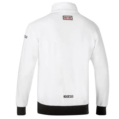 Felpa con zip intera Sparco Targa Florio Arturo Merzario #AM2 Bianco – vista 2