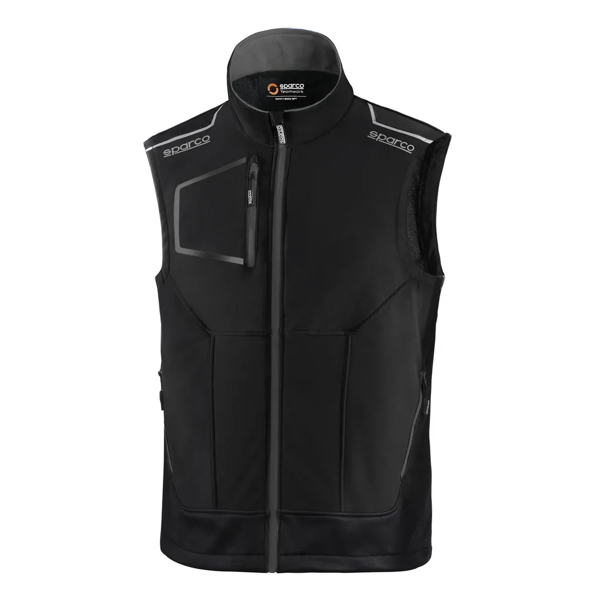 Gilet da lavoro Sparco TW Illinois Nero / Griglio Scuro
