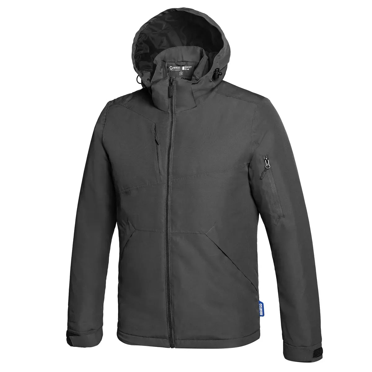 Giacca da lavoro invernale Sparco Grit Nebo con cappuccio staccabile Grigio