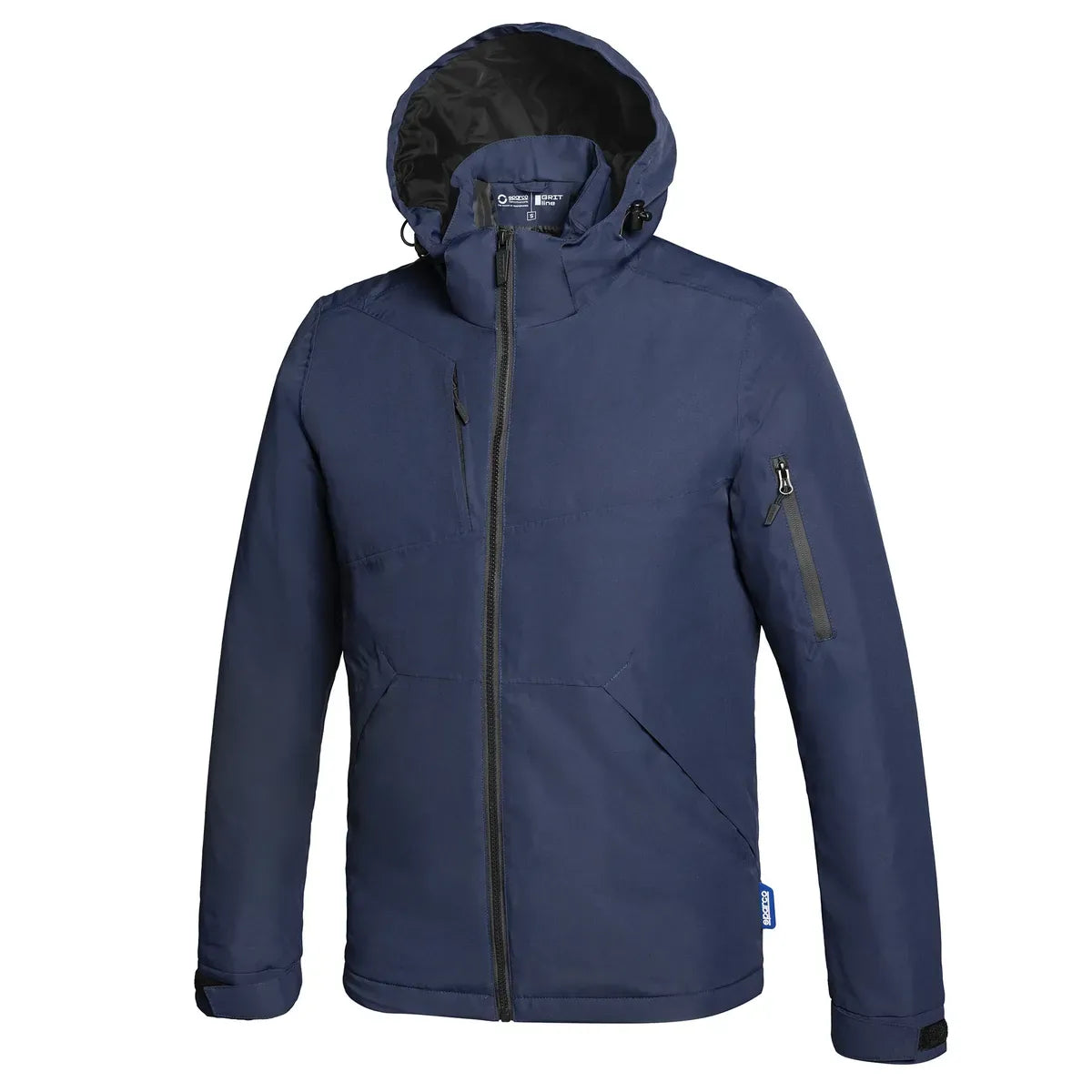 Giacca da lavoro invernale Sparco Grit Nebo con cappuccio staccabile Blu Scuro