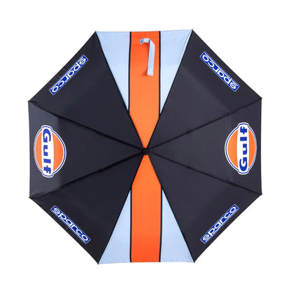 Ombrello pieghevole Sparco Gulf con torcia LED, diametro 120 cm, blu scuro
