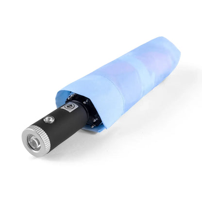 Ombrello pieghevole Sparco Gulf con torcia LED, diametro 120 cm, blu scuro – vista 2