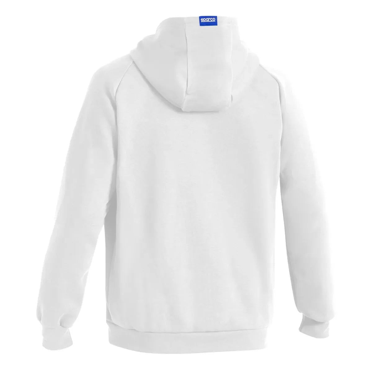 Felpa con cappuccio e zip intera Sparco Gulf in cotone garzato Bianco – vista 2