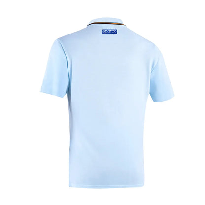 Polo Sparco Gulf Piquet in cotone Celeste – vista 2