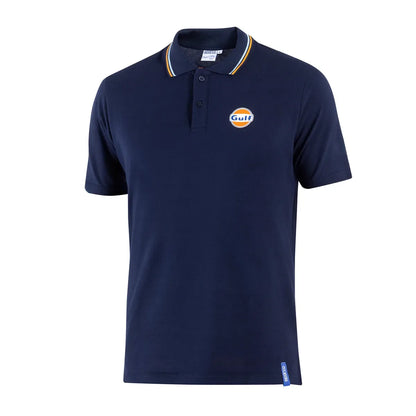 Polo Sparco Gulf Piquet in cotone Blu Scuro