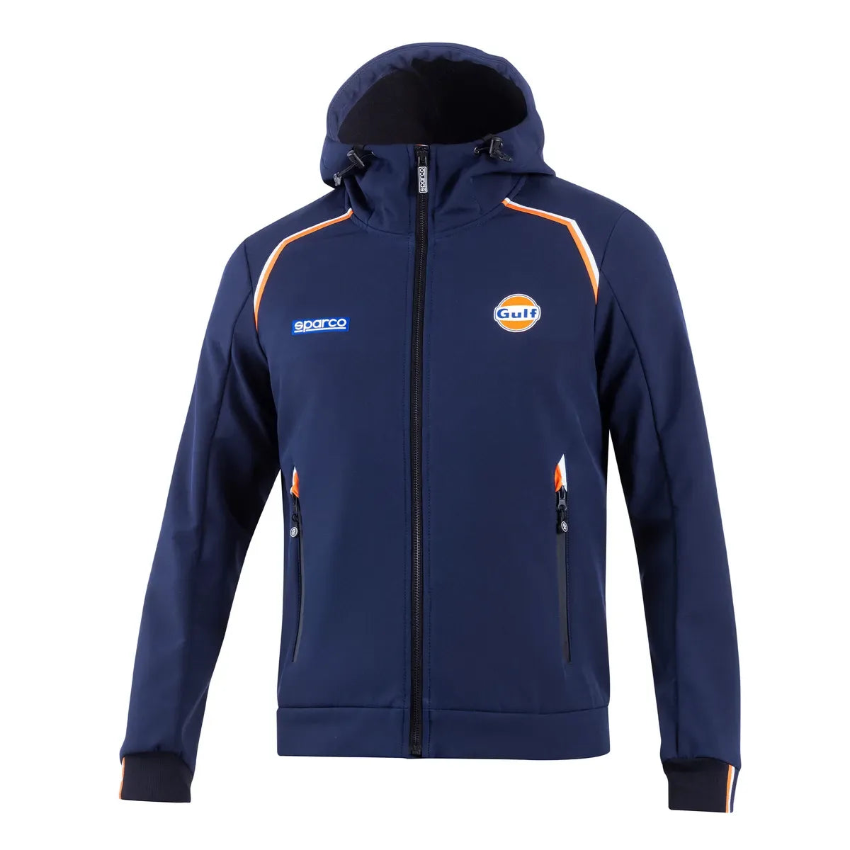 Felpa con cappuccio Sparco Gulf SL Hooded Softshell blu scuro