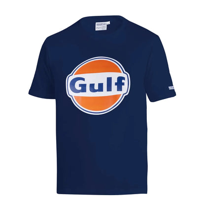 T-shirt Sparco Gulf Brand in jersey stretch di cotone Blu Scuro