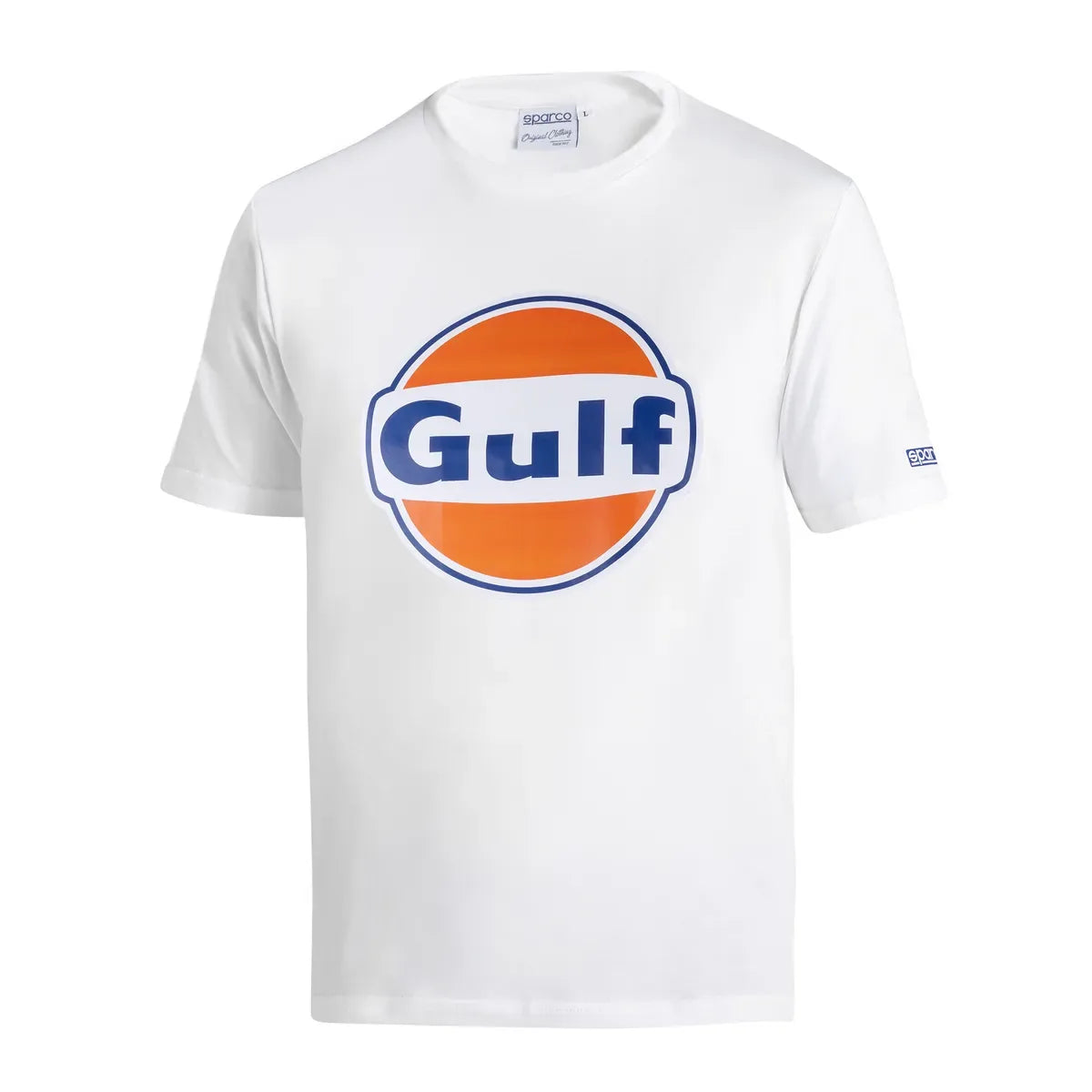 T-shirt Sparco Gulf Brand in jersey stretch di cotone Bianco