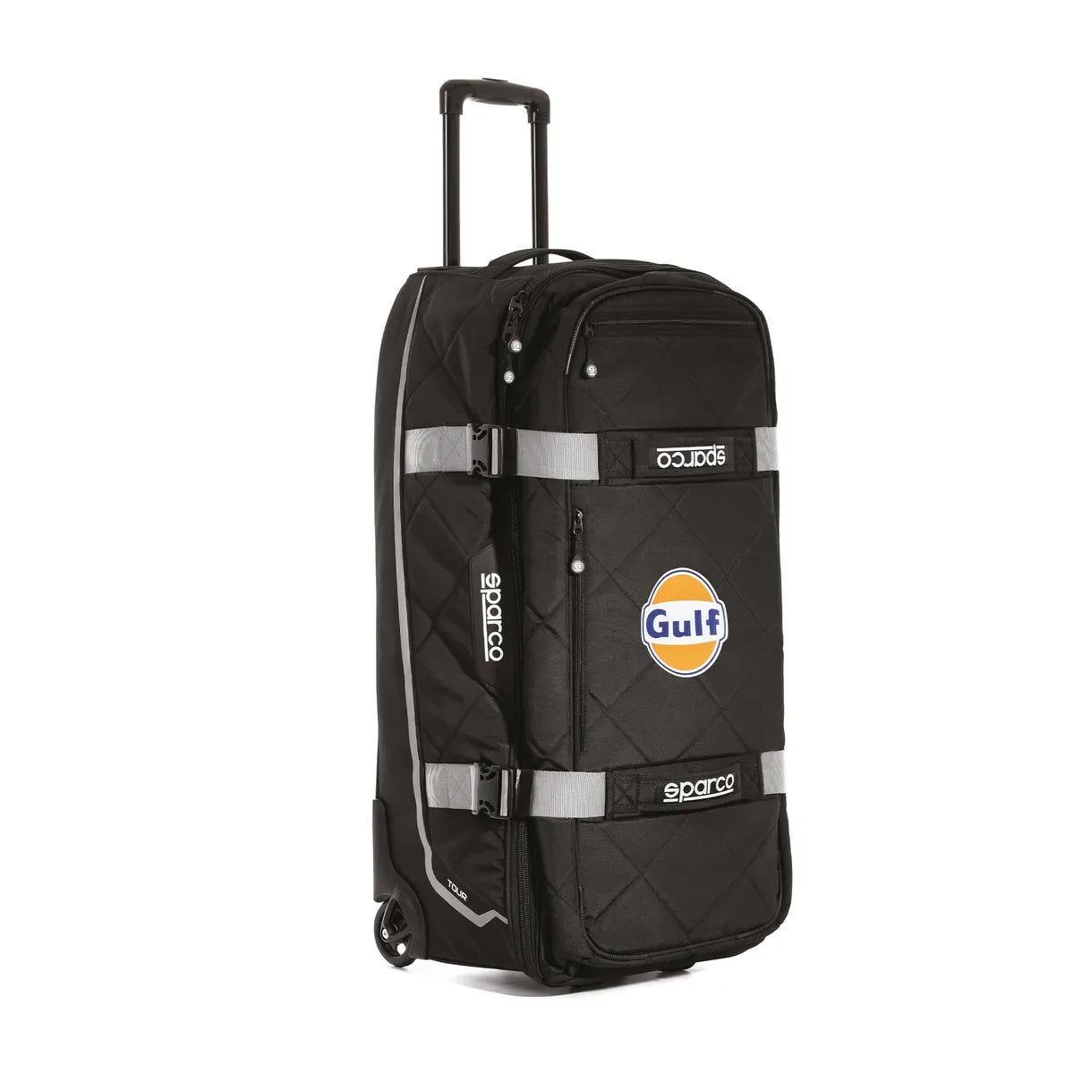 Trolley Sparco Gulf Tour da 142 litri nero e argento