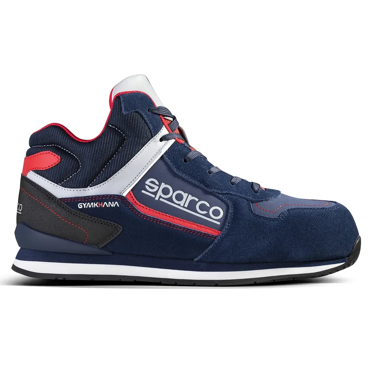 Scarpe antinfortunistiche alte Sparco Gymkhana-H Olympus AC ESD S3S SR FO HRO Blu Marine / Rosso – vista 3