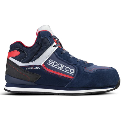 Scarpe antinfortunistiche alte Sparco Gymkhana-H Olympus AC ESD S3S SR FO HRO Blu Marine / Rosso – vista 3