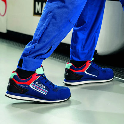 Scarpe antinfortunistiche basse Sparco Gymkhana Martini Racing ESD S1PS SR FO HRO blu marine – vista 7