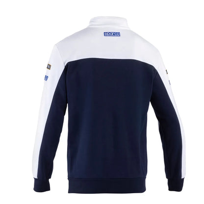 Felpa con mezza zip Sparco Martini Racing in cotone e poliestere Blu / Bianco – vista 2