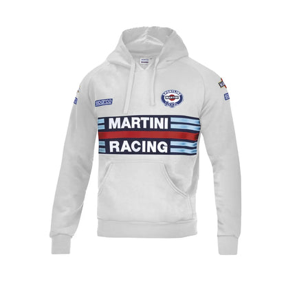 Felpa con cappuccio Sparco Martini Racing Hoodie Martini-R in poliestere e cotone Grigio