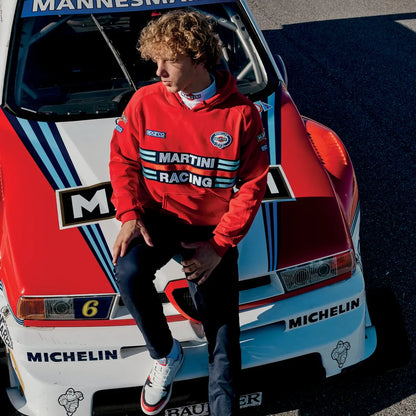 Felpa con cappuccio Sparco Martini Racing Hoodie Martini-R in poliestere e cotone Rosso – vista 2