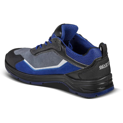 Scarpe antinfortunistiche basse Sparco Indy ESD S3S SR FO LG Grigio Scuro / Azzurro – vista 2