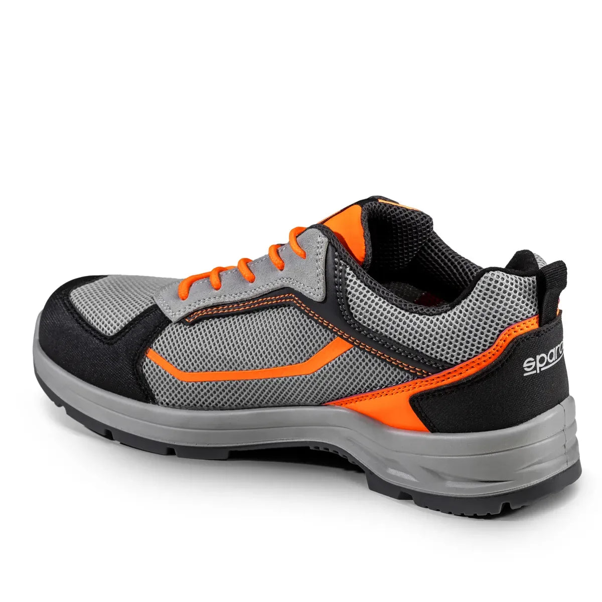 Scarpe antinfortunistiche basse Sparco Indy-R ESD S1PS SR FO LG Grigio / Arancio Fluo – vista 2