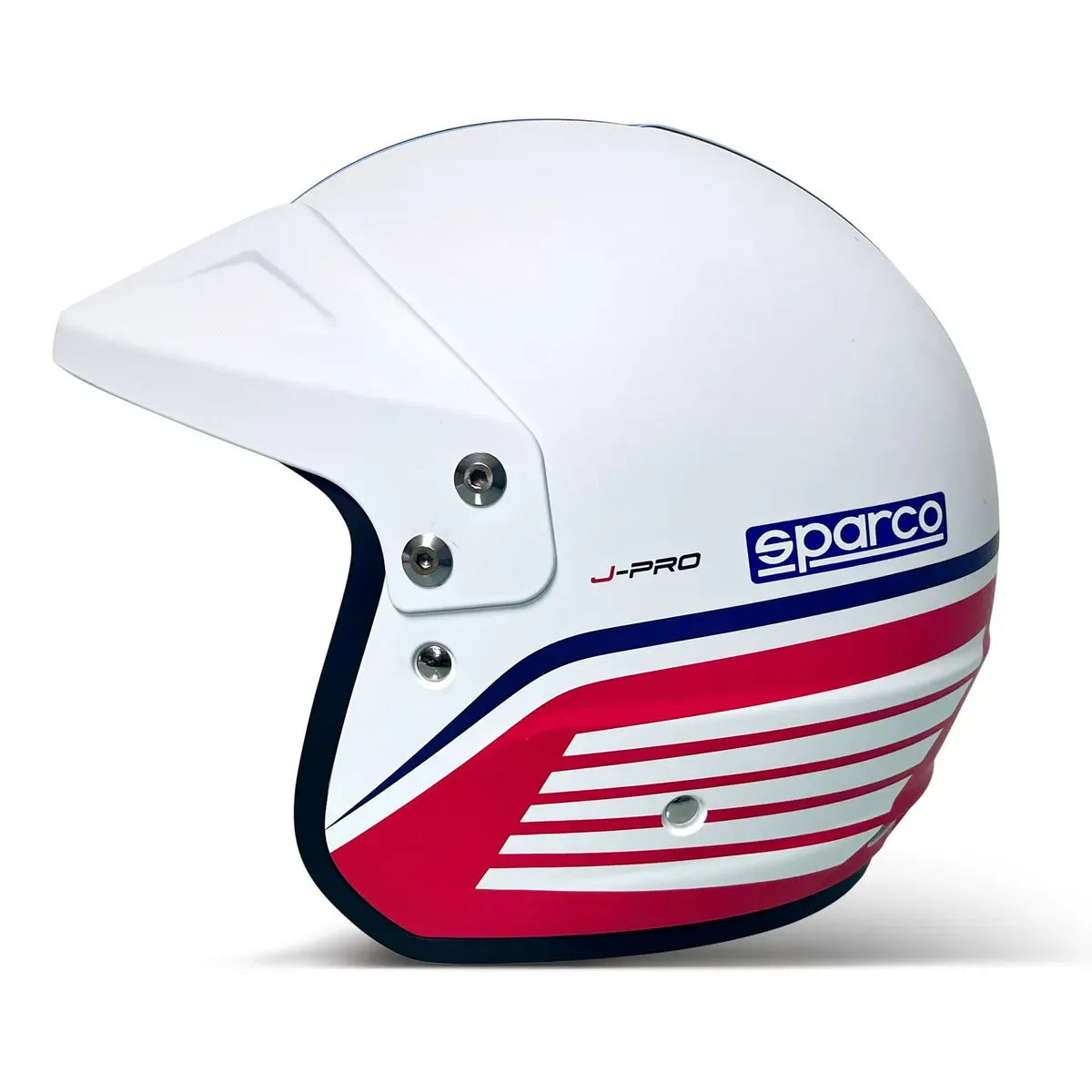 Casco aperto Sparco J-Pro Martini Racing bianco ECE 22-06 – vista 3
