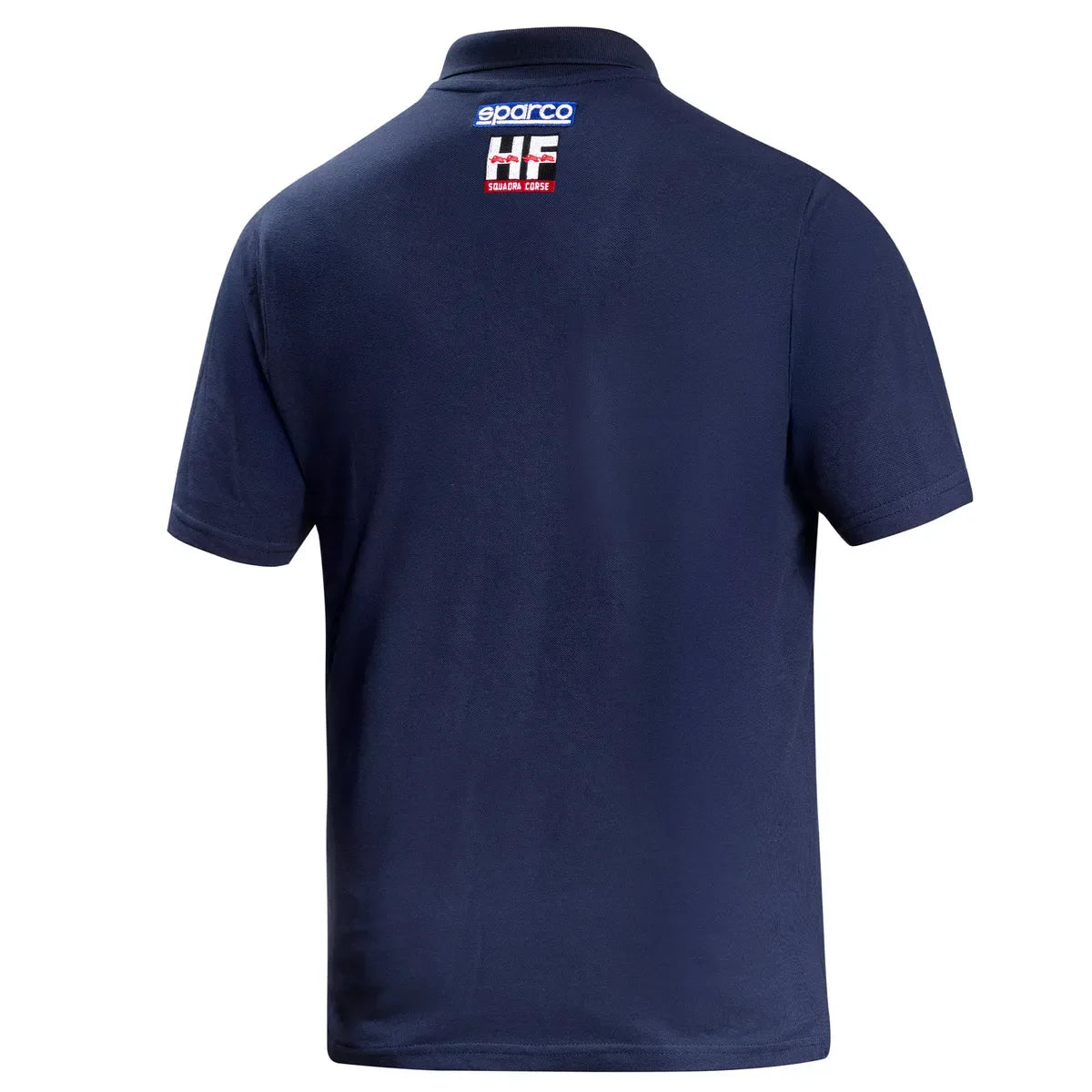 Polo Sparco Lancia HF Squadra Corse in cotone piqué Blu Scuro – vista 2