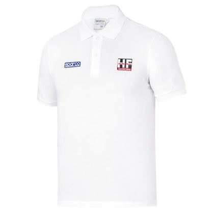 Polo Sparco Lancia HF Squadra Corse in cotone piqué Bianco