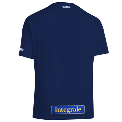 T-shirt Sparco Lancia HF Delta in cotone elasticizzato Blu Scuro – vista 2