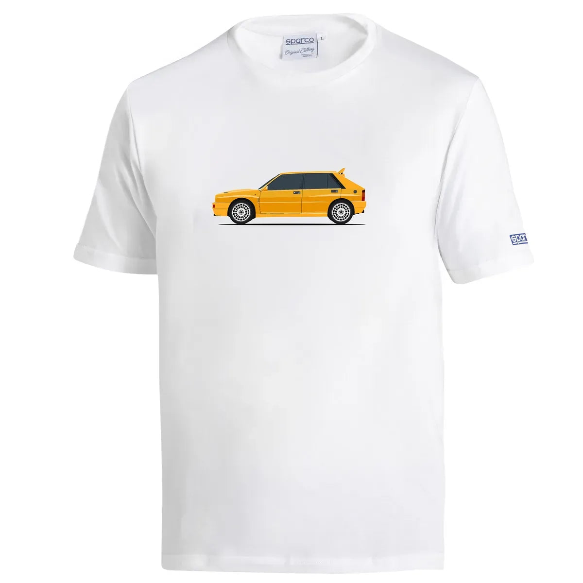 T-shirt Sparco Lancia HF Delta in cotone elasticizzato Bianco