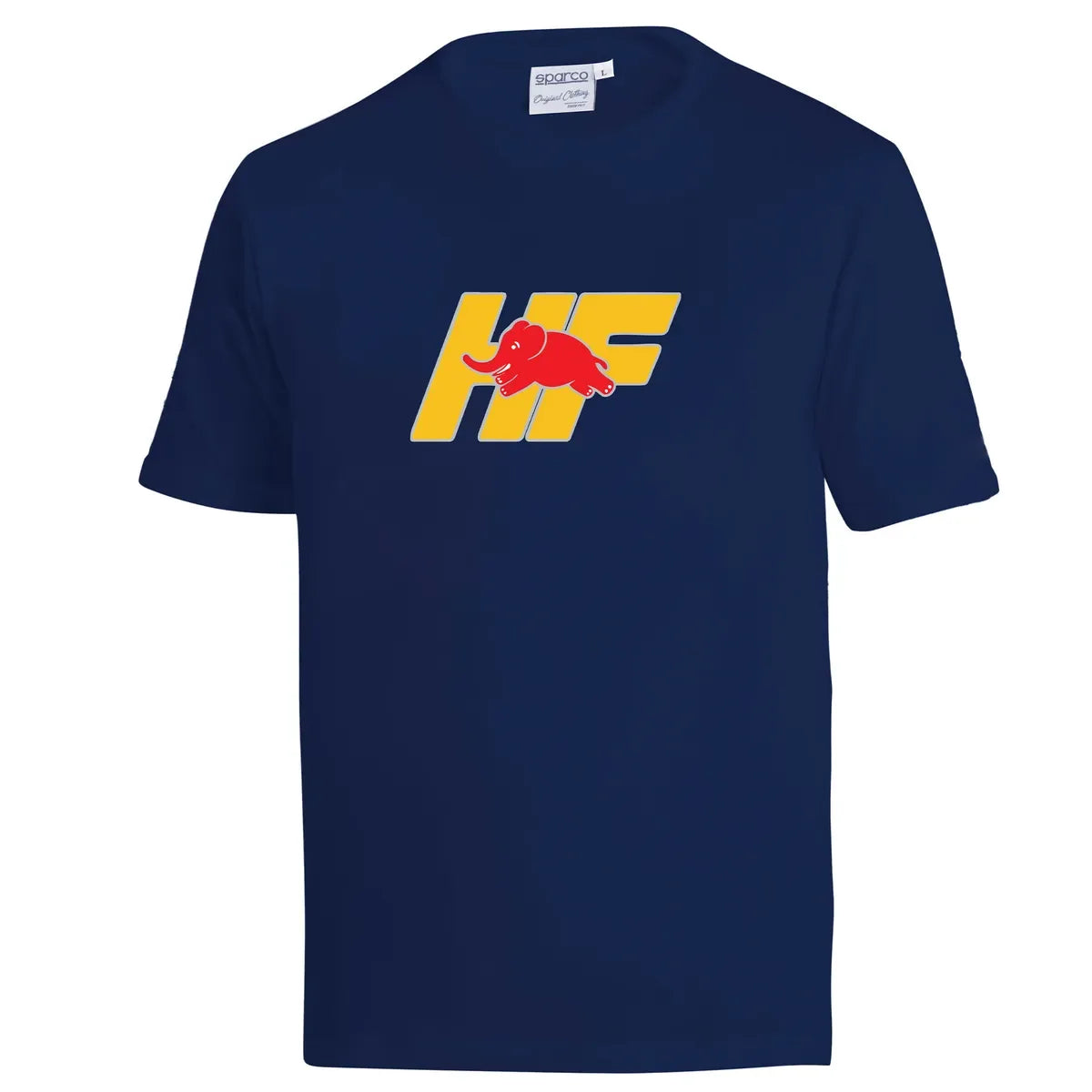 T-shirt Sparco Lancia HF in cotone elasticizzato Blu Scuro