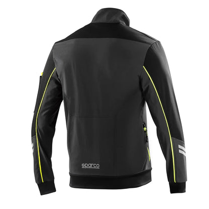 Giacca da lavoro Sparco Light-Shell Tech TW Austin Grigio Scuro / Giallo Fluo – vista 2