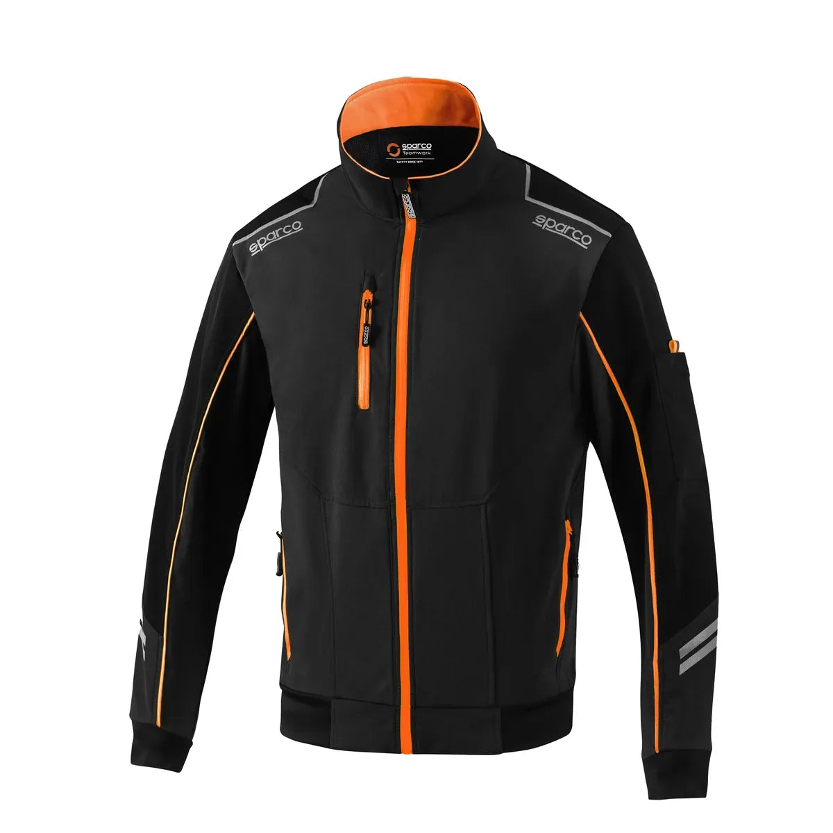 Giacca da lavoro Sparco Light-Shell Tech TW Austin Nero / Arancio Fluo