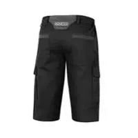 Bermuda cargo Sparco in gabardine di cotone elasticizzato Nero – vista 2