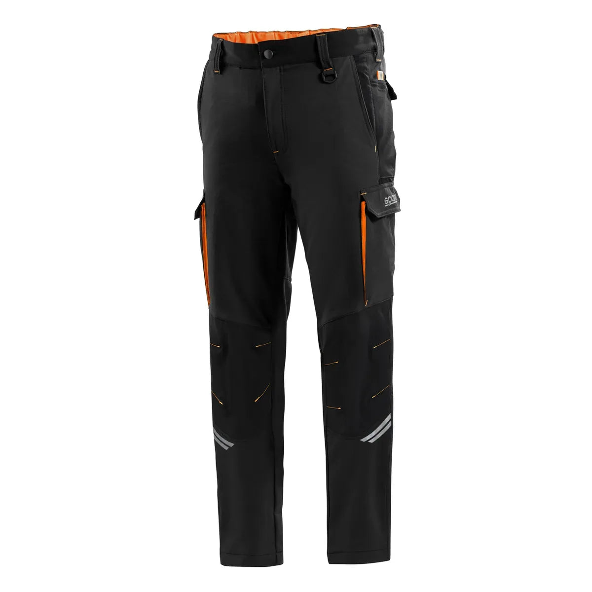 Pantaloni da lavoro Sparco Tech Oregon Nero / Arancio Fluo