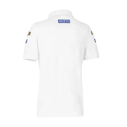 Polo Sparco Martini Racing Replica Lady in cotone piquet bianca – vista 2