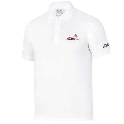 Polo Sparco Targa Florio #P2 in cotone piqué Bianco
