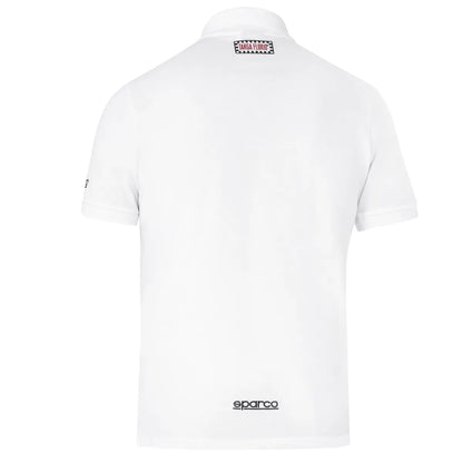 Polo Sparco Targa Florio #P2 in cotone piqué Bianco – vista 2