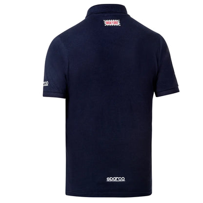 Polo Sparco Targa Florio #P2 in cotone piqué Blu Marine – vista 2