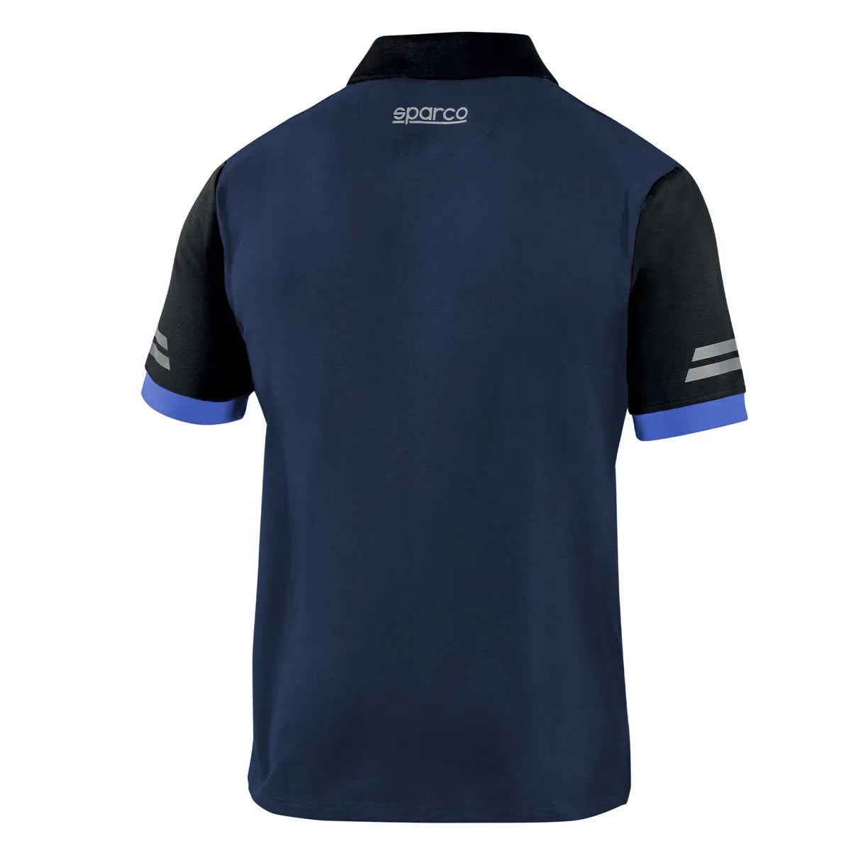 Polo da lavoro Sparco Tech Toledo in piqué cotone e poliestere Blu Marine / Azzurro – vista 2