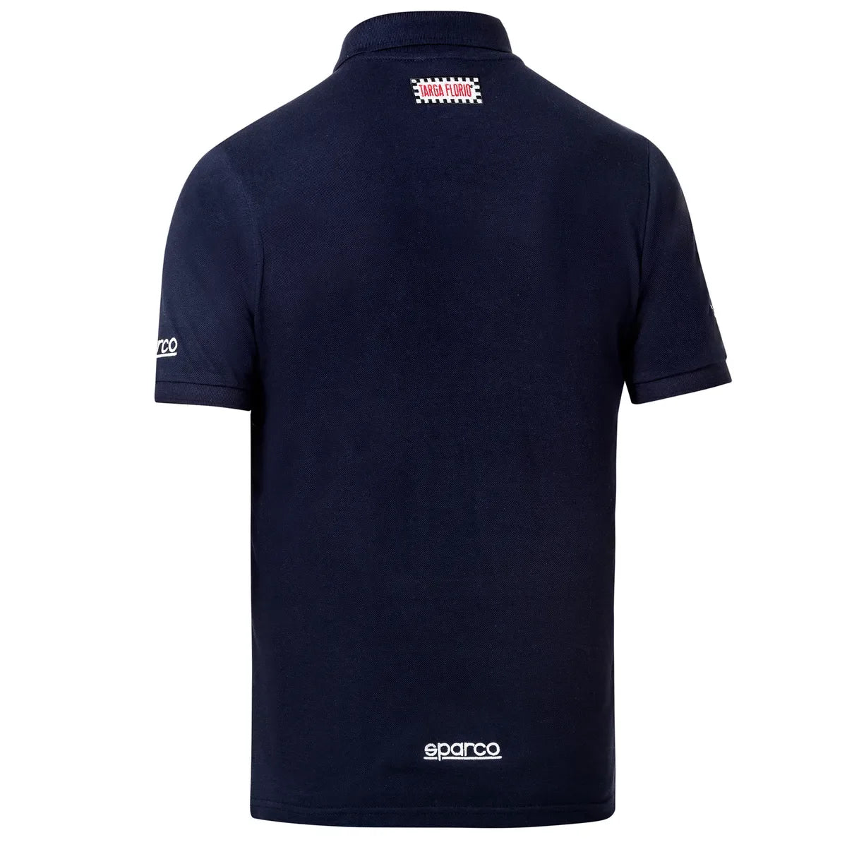 Polo Sparco Targa Florio Arturo Merzario #AM2 in cotone piqué blu marine – vista 2
