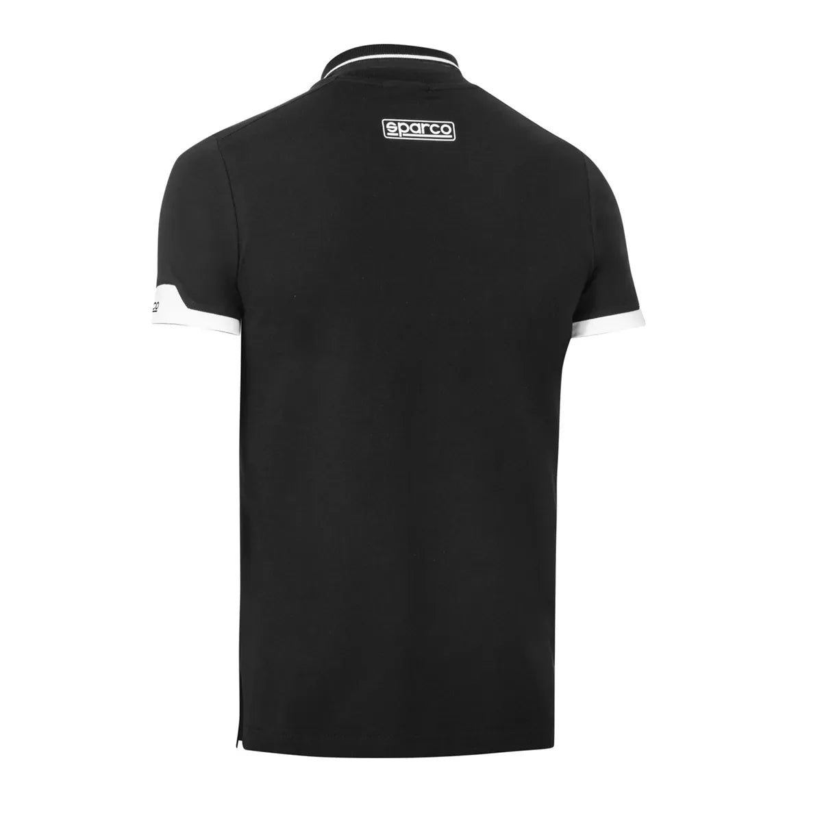 Polo Sparco Zip MY2024 in tessuto tecnico con loghi stampati Nero – vista 2