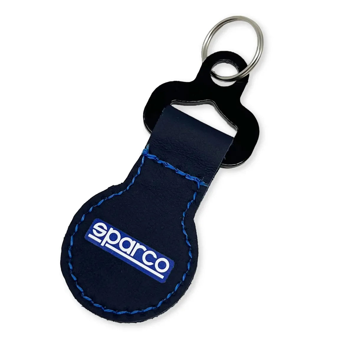 Portachiavi Sparco Gulf in microfibra effetto pelle blu scuro – vista 2