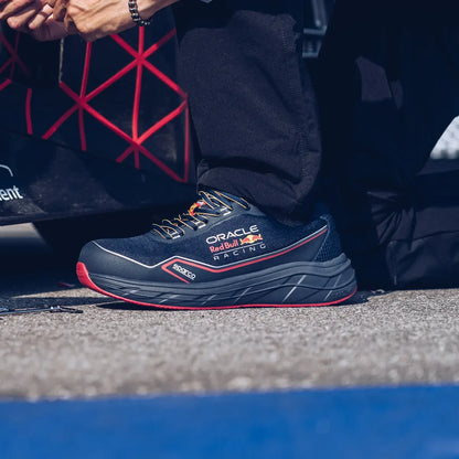 Scarpe antinfortunistiche basse Sparco Red Bull ESD S1PS SR FO HRO blu marino – vista 5