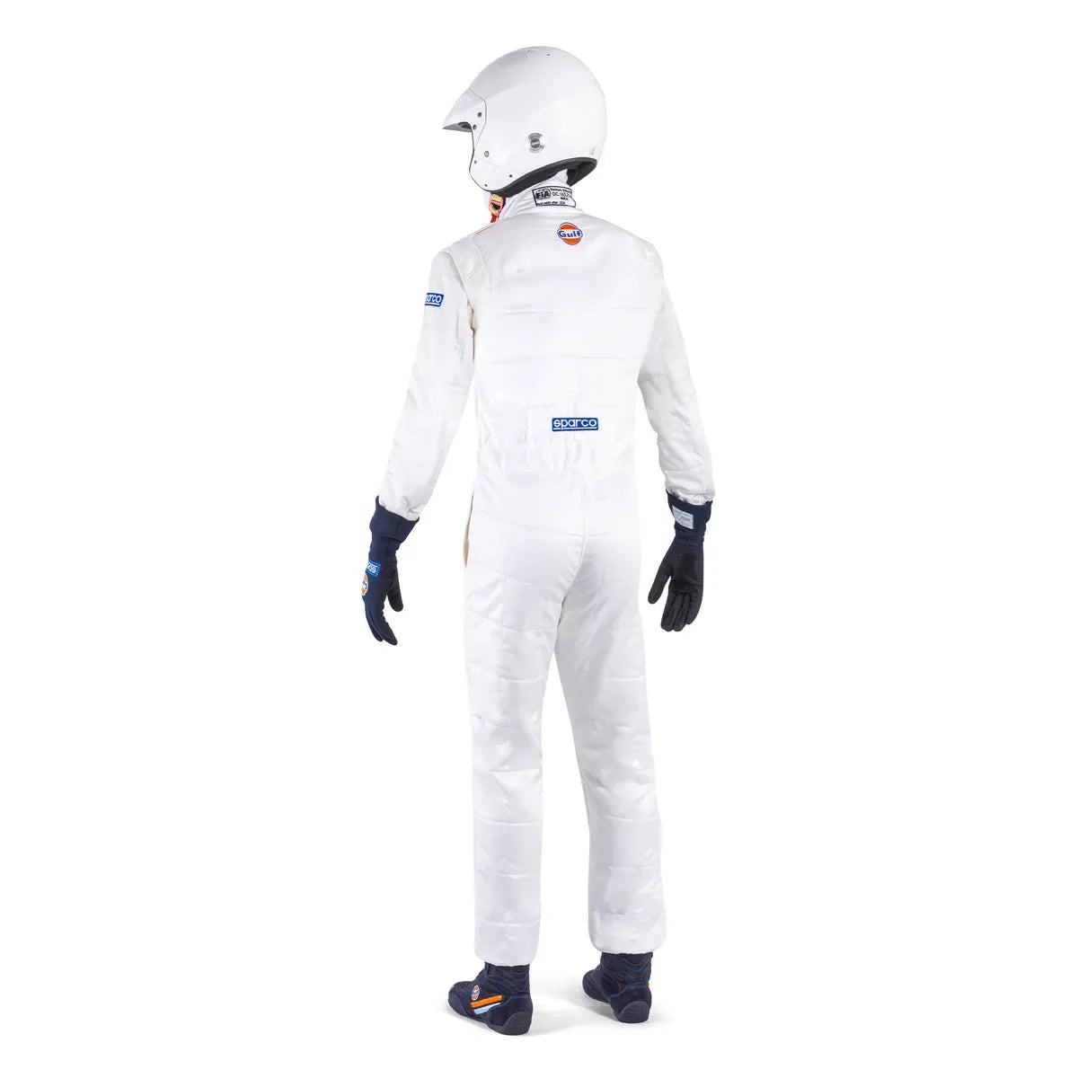 Tuta Sparco Replica Racing Suit Gulf bianca FIA 8856-2018 – vista 2