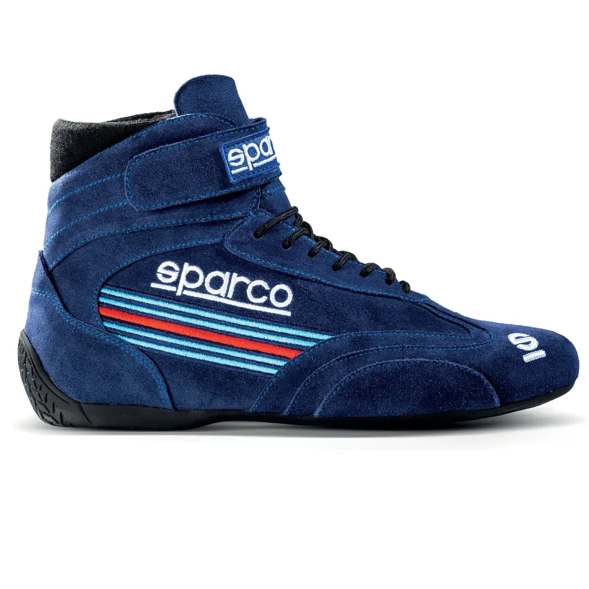 Scarpe da gara Sparco Martini Racing Top con omologazione FIA 8856-2018 Blu Scuro