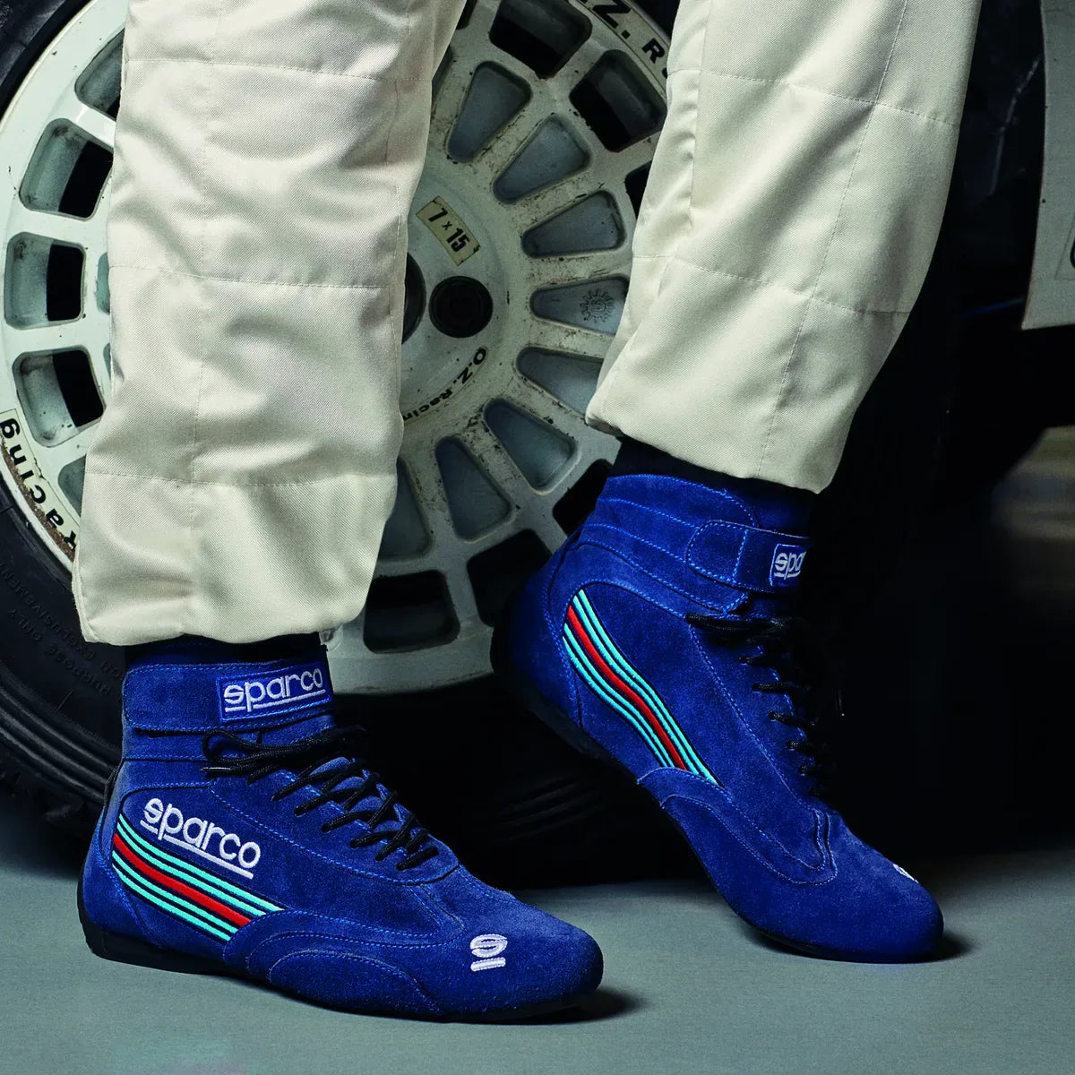 Scarpe da gara Sparco Martini Racing Top con omologazione FIA 8856-2018 Blu Scuro – vista 2