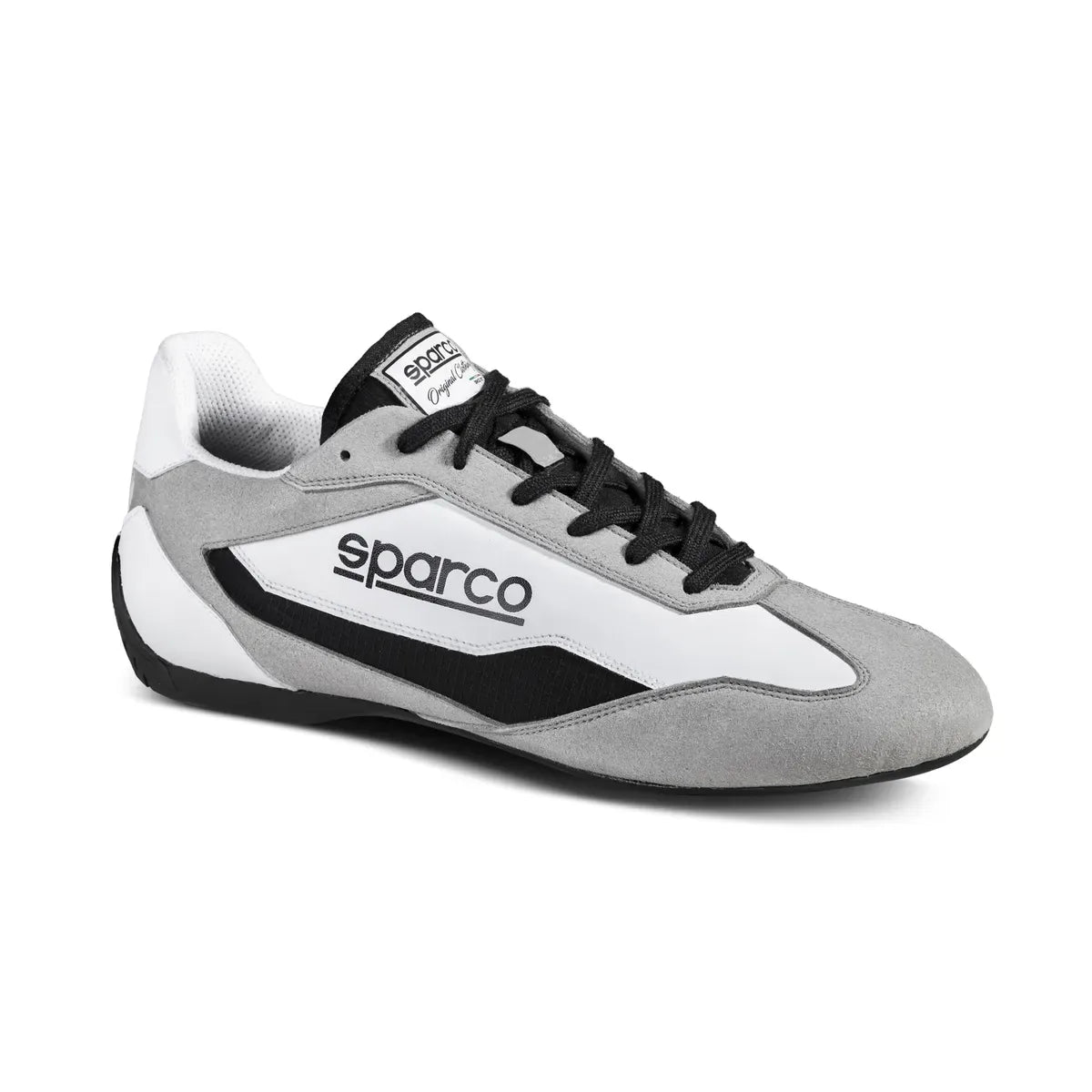 Scarpe Sparco S-Drive in microfibra e tessuto con suola racing Bianco / Nero